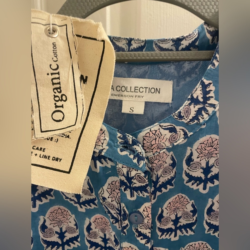 Emerson Fry Blue Floral Dress - Picture 5 of 5
